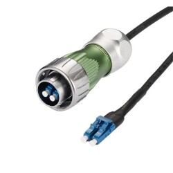 DH24-F0-LC-LC-3M-001 Waterproof Fiber Optic Male Connector - 3M Cable - 1