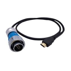 DH24-HDMI-MP-MP-1M-001 Su Geçirmez HDMI Erkek Konnektör - 1M Kablo 