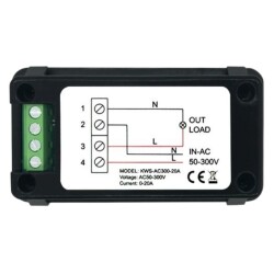 Dijital AC 50-300V 20A Voltmetre Ampermetre - 3