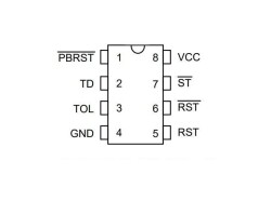 DS1232 DIP-8 Güç Denetleyici ve Monitör Seri Protokol Entegresi - 2