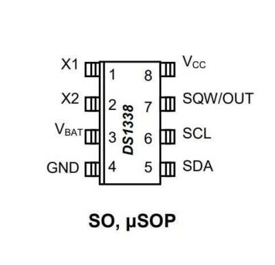 DS1338Z-33+ SOIC-8 SMD RTC Gerçek Zaman Entegresi - 2