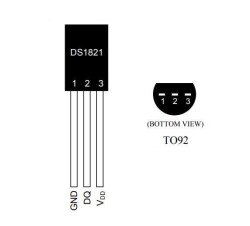 DS1821 TO-92 Sıcaklık Sensörü Entegresi - 2