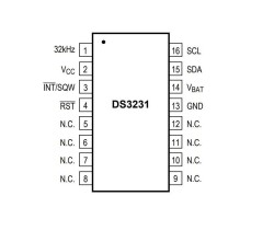 DS3231SN SOIC-16 Smd Timer Integrated - 2