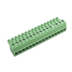 EBK-16-B 16 Pin 3.81mm 90 Degree Pluggable Female Terminal Block - 1