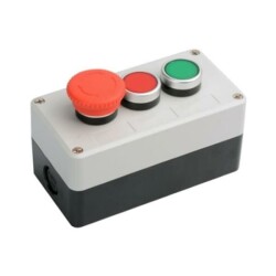 Emergency Stop and Dual Red / Green Push Button Box 