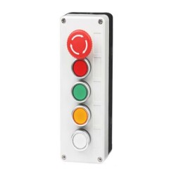 Emergency Stop and Quadruple Push Button Box 