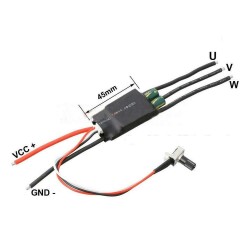 ESC 20A Brushless Brushless Motor Speed Control Driver with Potentiometer - 2