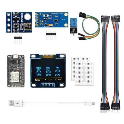 ESP8266 Weather Measurement Set - Disassembled Temperature Humidity and Pressure Meter - 1