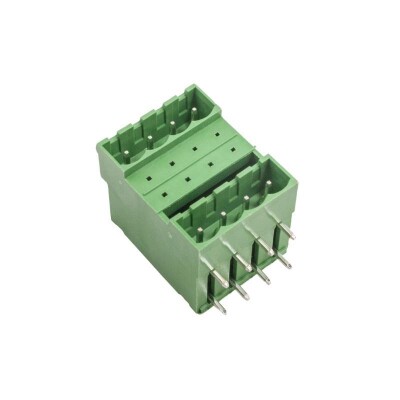 F85-5.08-4P 2x4 Pin 5.08mm 90C Plug-in Double Male Terminal Block - 1