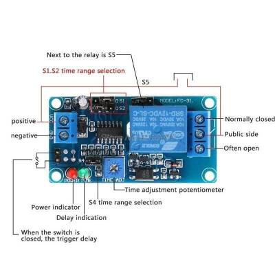 FC-31 Time Adjusted Relay Module 12V - 3