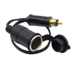 Female Vehicle Cigarette Lighter Socket with DIN Hella Socket Outlet - 30cm - 1