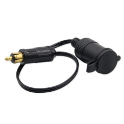 Female Vehicle Cigarette Lighter Socket with DIN Hella Socket Outlet - 30cm - 2