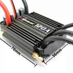 Flycolor Waterproof 120A 2-6S Brushless ESC 5.5V/5A BEC - 4