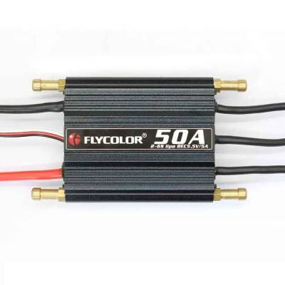 Flycolor Waterproof 50A 2-6S Brushless ESC 5.5V/5A BEC - 1