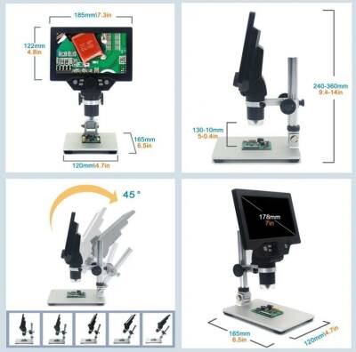 G1200 12MP 1200X 7 Inch Large Screen Digital Microscope - 2