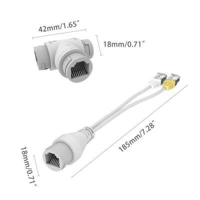 GNT-5313AB PoE Splitter - RJ45 3 Way Splitter - 2