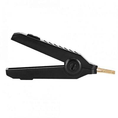 Gold Plated Large Test Clip - Black Crocodile - 4