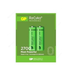 GP ReCyko+ 2 Pack 2700mAh AA Rechargeable Batteries - 1