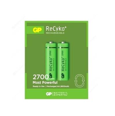 GP ReCyko+ 2'li 2700mAh AA Şarj Edilebilir Pil - 1