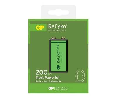 GP ReCyko+ 9V 200mAh Rechargeable Battery - 1