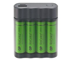 GP X411 4x2600mAh USB Charger and Powerbank - 1