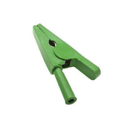 Green Battery Clip Crocodile - Banana Socket Input - 1