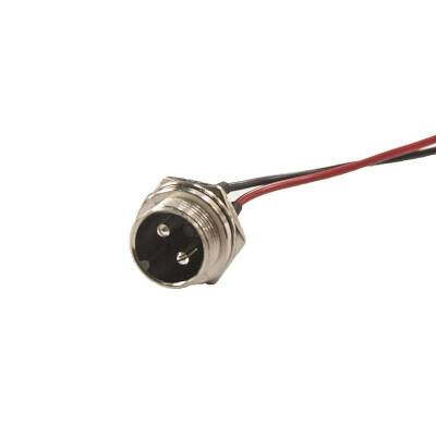 GX-16 2-Pin Wired Mike Connector - Male - 1