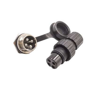 GX-16 4-Pin Waterproof Mike Connector - Panel Type - 2