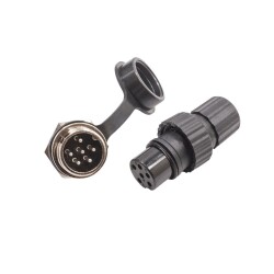 GX-16 6-Pin Waterproof Mike Connector - Panel Type - 2