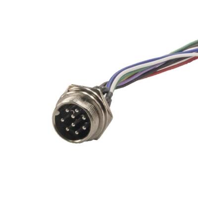 GX-16 9-Pin Wired Mike Connector - Male - 1