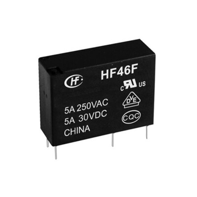 HF46F-5-HS1 5V 5A SPST-NO Combi Relay - 1