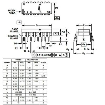 HIP4082IP DIP-16 Mosfet Driver IC - 3