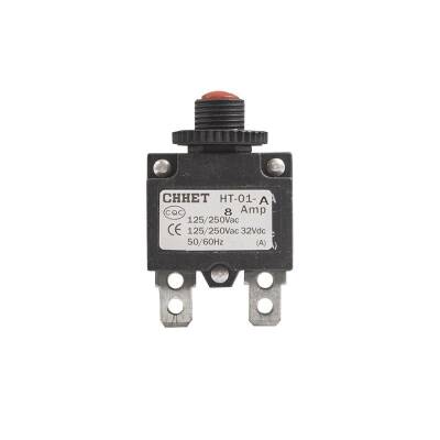 HT-01-A 8A Overcurrent Protective Circuit Breaker Fuse - Red - 1