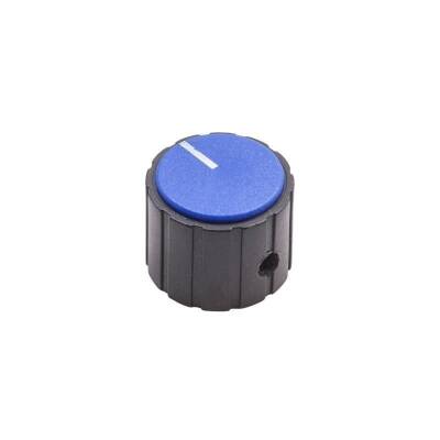 HT1300 21mm Side Clamp Potentiometer Knob Black-Blue - 1