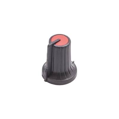 HT500 15mm Potentiometer Knob Black-Red - 1