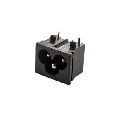 IEC320 C6 Male Power Socket 90 Degree - 1