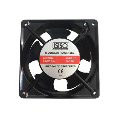 IF-12025H2SL 220VAC Metal Fan 120x120x25mm - 1