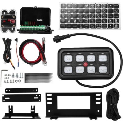 IGBT Push Button Switch Panel 8 Gang with Fuse Box - 2