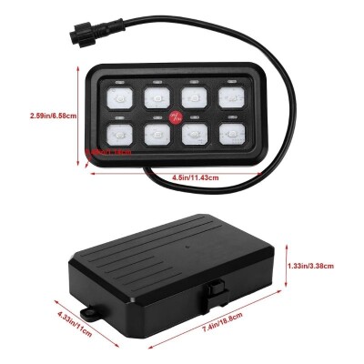 IGBT Push Button Switch Panel 8 Gang with Fuse Box - 4