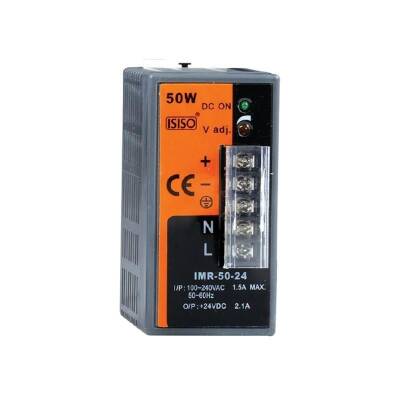 IMR-50-05 - 50W 5VDC 10A Ray Montajlı Kapalı Tip Mini Güç Kaynağı - 1