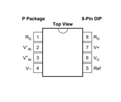 INA114AP DIP-8 Enstrümantasyon Yükselteci Entegresi - 2