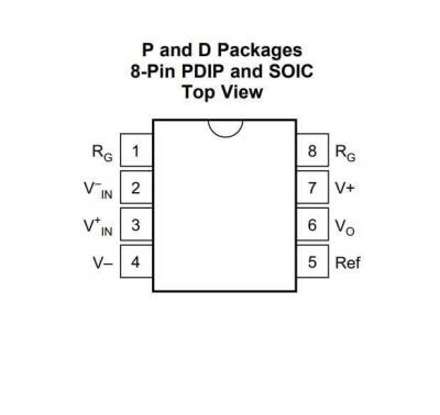 INA118P DIP-8 Instrumentation Amplifier IC - 2