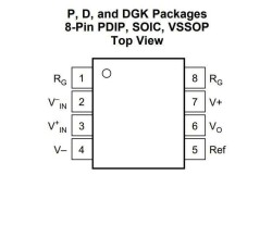 INA126UA SOIC-8 Enstrümantasyon Yükselteci Entegresi - 2