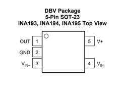 INA194AIDBVT SOT23-5 Smd Akım Yönetimi Entegresi - 2