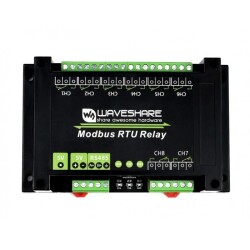 Industrial 8 Channel Modbus RTU Relay Module - RS485 Interface - 3