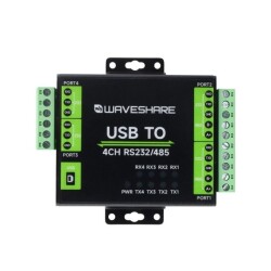 Industrial Isolated USB to 4 Channel RS232/485 Converter - 3