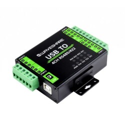 Industrial Isolated USB to 4 Channel RS485/422 Converter 