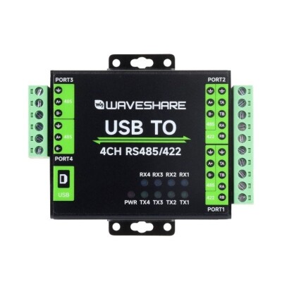 Industrial Isolated USB to 4 Channel RS485/422 Converter - 3