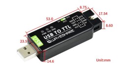 Industrial USB to TTL Converter - Original FT232RL - 4