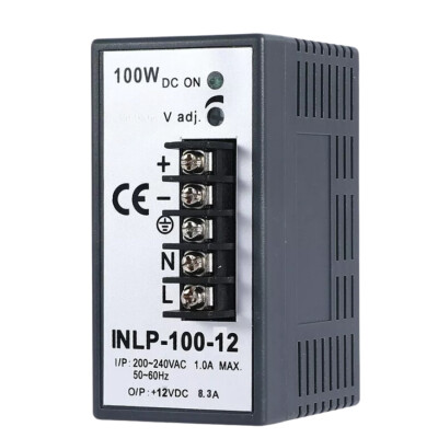 INLP-100-12 - 100W 12VDC 8.3A Raya Montajlı Güç Kaynağı - 1